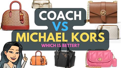 coach or michael kors more expensive|coach vs michael kors 2024.